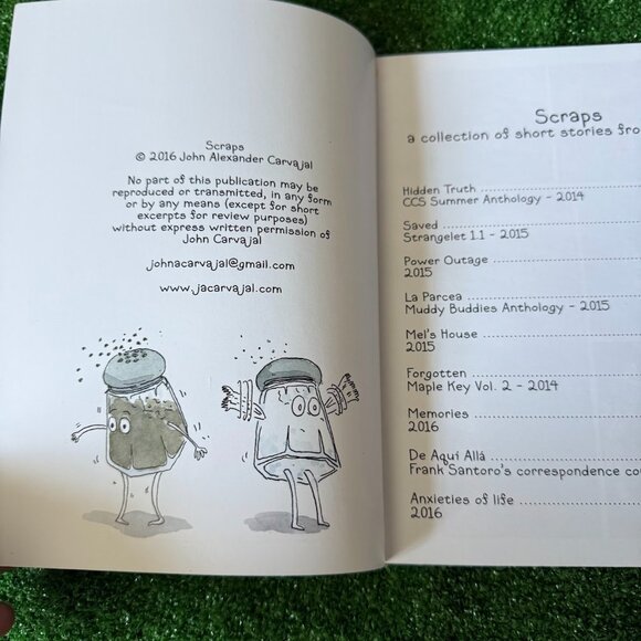 Scraps by John Carvajal – Short Story Collection (2014–2016) Indie Press - Picture 3 of 7